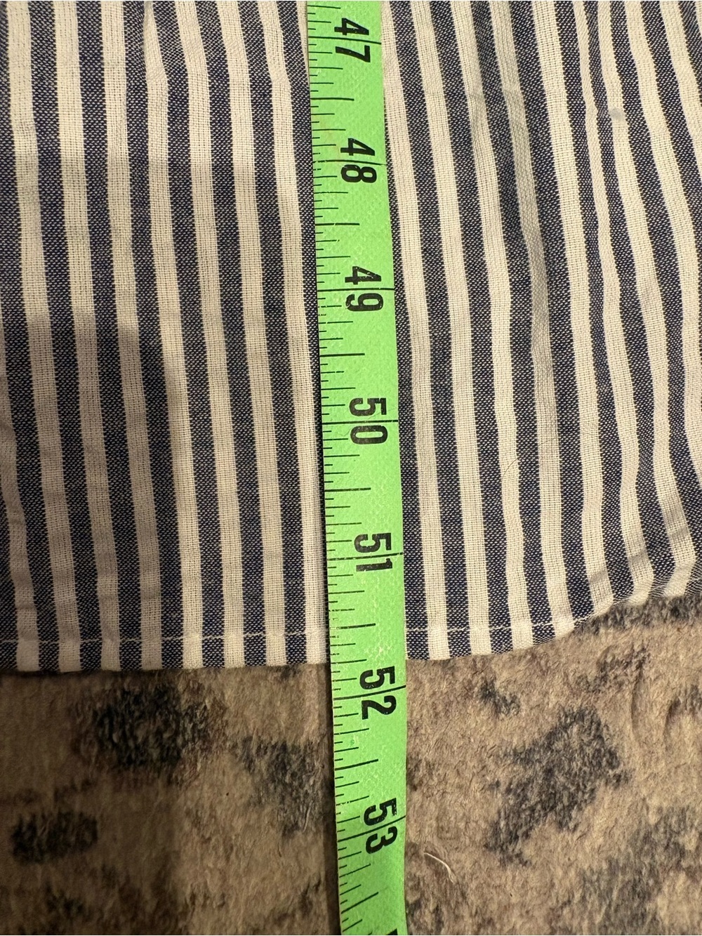 Vermont Country Store Seersucker Tiered Maxi Shirt Dress Striped Coastal Grandma - Picture 11 of 12